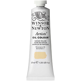 Краска масляная профессиональная Winsor&Newton "Artists Oil", 37мл, желтый Неаполь