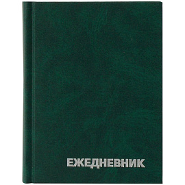 Ежедневник недатированный, А6, 160л., бумвинил, OfficeSpace, зеленый