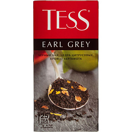 Чай Tess Earl Grey черный 25 пакетиков