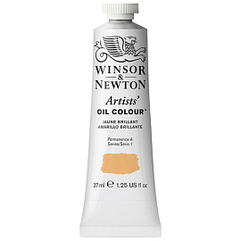 Краска масляная профессиональная Winsor&Newton "Artists Oil", 37мл, бриллиантовый желтый