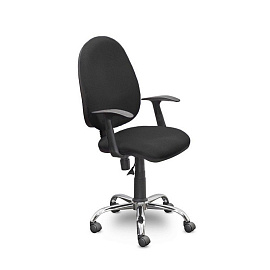 Кресло офисное Easy Chair 223 черное (ткань, металл)