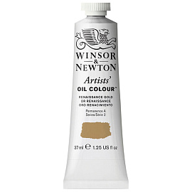 Краска масляная профессиональная Winsor&Newton "Artists Oil", 37мл, золотой Ренессанс