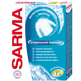 Порошок для ручной стирки Sarma "Горная свежесть", 400г