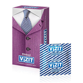 Презервативы Vizit Ribbed (12 штук в упаковке)