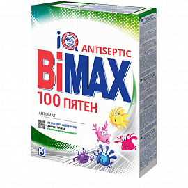 Порошок для машинной стирки BiMax "100 пятен", 400г