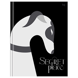 Бизнес-блокнот А5, 80л., BG "Secret place", матовая ламинация, выб. лак