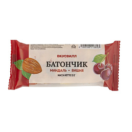 Батончик орехово-фруктовый ВкусВилл миндаль-вишня 35 г