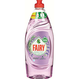 Средство для мытья посуды Fairy Pure&Clean лаванда и розмарин 650 мл