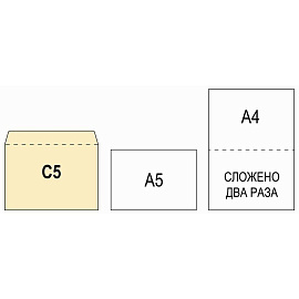 Конверт Packpost С5 80 г/кв.м белый декстрин с правым окном (1000 штук в упаковке)