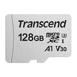 Карта памяти 128 ГБ microSDXC Transcend 300S Class 10 UHS-I (TS128GUSD300S)