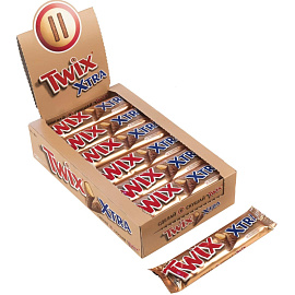 Шоколадный батончик Twix Xtra 82 г