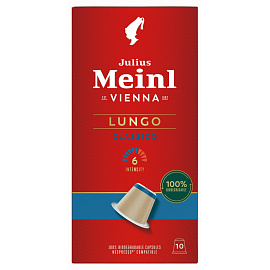 Кофе в капсулах для кофемашин Julius Meinl Lungo Classiсо Bio (10 штук в упаковке)