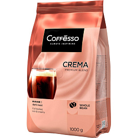 Кофе в зернах Coffesso Crema Premium Blend 1 кг (пакет)