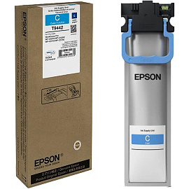 Картридж струйный Epson T9442 C13T944240 голубой оригинальный