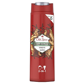 Гель-шампунь для душа мужской Old Spice 2в1 Bearglove 400 мл