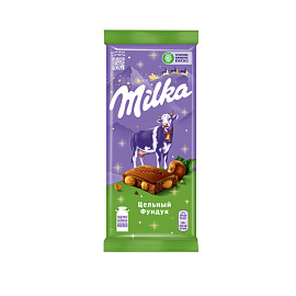 Шоколад Milka молочный с цельным фундуком 80 г