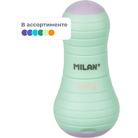 Ластик-точилка Milan Sway Pastel ПВХ фигурный 30х30х61 мм