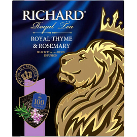 Чай черный Richard Royal Thyme & Rosemary 100 пакетиков (розмарин, чабрец)