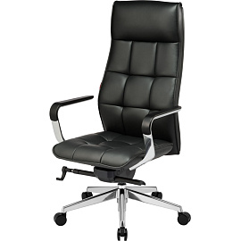 Кресло для руководителя Easy Chair 597 ML черное (натуральная кожа, алюминий)