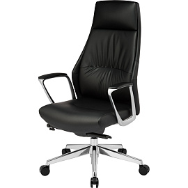 Кресло для руководителя Easy Chair 598 MPU черное (экокожа, алюминий)