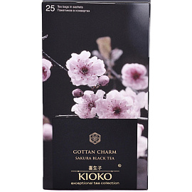 Чай черный Kioko Gottan Charm 25 пакетиков (сакура)