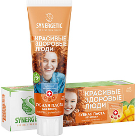 Зубная паста Synergetic Комплекс-формула 7 в 1 без фтора 100 г