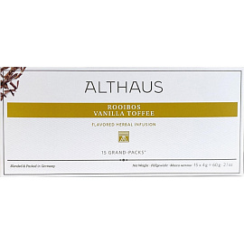 Чай ройбуш Althaus Grand Pack Rooibos Vanilla Toffee 15 пакетиков