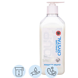 Мыло жидкое IQUP Clean Care Crystal ПЭТ 1 л