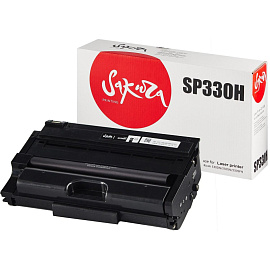 Картридж лазерный Sakura SP 330H SASP330H/408281 для Ricoh черный совместимый повышенной емкости