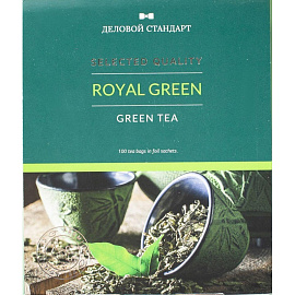 Чай зеленый Деловой стандарт Royal Green tea 100 пакетиков