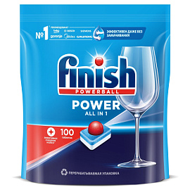 Таблетки для посудомоечных машин Finish Power (100 штук в упаковке)