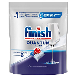 Таблетки для посудомоечных машин Finish Quantum (60 штук в упаковке)