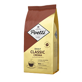 Кофе в зернах Poetti Daily Classic Crema 1 кг (пакет)