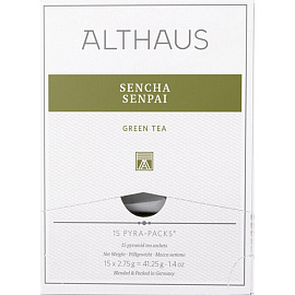 Чай Althaus Sencha Senpai Pira Pack зеленый 15 пакетиков