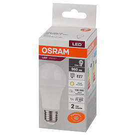 Лампа светодиодная Osram LED Value A груша 12Вт E27 3000K 960Лм 220В 4058075578975