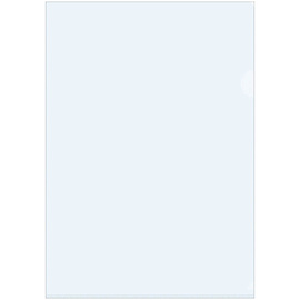 Папка-уголок OfficeSpace А4, 150мкм, пластик, прозрачная бесцветная