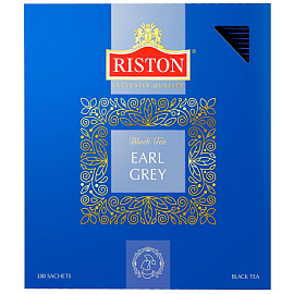 Чай черный Riston Earl Grey 100 пакетиков (бергамот)