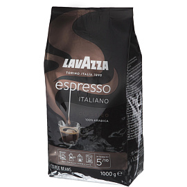 Кофе в зернах Lavazza Espresso 100% арабика 1 кг (пакет)