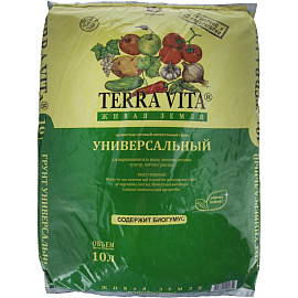 Грунт универсальный Terra Vita Живая Земля 10 л