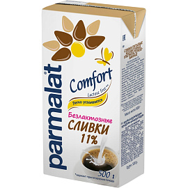 Сливки Parmalat Comfort ультрапастеризованные безлактозные 11% 500 г