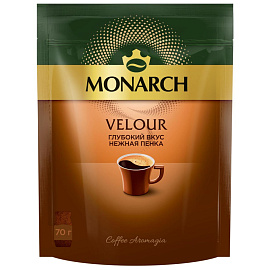 Кофе растворимый Monarch Velour Нежная пенка 70 г (пакет)