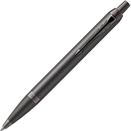 Ручка шариковая Parker IM Professionals Monochrome Titanium цвет чернил синий цвет корпуса темно-серый (артикул производителя 2172961)