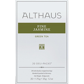 Чай зеленый Althaus Fine Jasminе Deli Pack 20 пакетиков