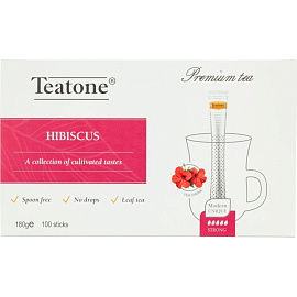 Чай каркаде Teatone Hibiscus 100 стиков