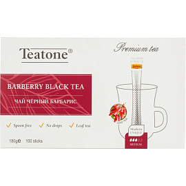 Чай черный Teatone Barberry Black Tea 100 стиков (барбарис, гибискус)