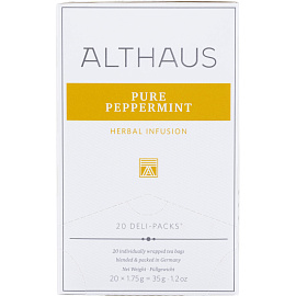 Чай травяной Althaus Pure Peppermint 20 пакетиков