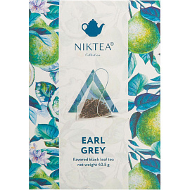 Чай черный Niktea Earl Grey 15 пирамидок (бергамот)