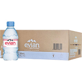 Вода минеральная Evian негазированная 0.33 л