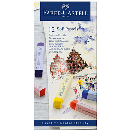 Пастель сухая Faber-Castell Soft pastels прямоугольная 12 цветов