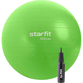 Фитбол Starfit GB-109 55 см зеленый с ручным насосом